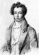 France: The philosopher and historian Alexis de Tocqueville (1805-1859), anonymous drawing, c. 1850