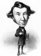 France: The philosopher and historian Alexis de Tocqueville (1805-1859), caricature by Honore Daumier (1808-1879), 1849