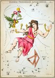<i>Urania's Mirror; or, a view of the Heavens</i> is a set of 32 astronomical star chart cards, first published in November 1824. They had illustrations based on Alexander Jamieson's <i>A Celestial Atlas</i>, but the addition of holes punched in them allowed them to be held up to a light to see a depiction of the constellation's stars. They were engraved by Sidney Hall, and were said to be designed by 'a lady', but have since been identified as the work of the Reverend Richard Rouse Bloxam, an assistant master at Rugby School.<br/><br/>

The cover of the box-set showed a depiction of Urania, the muse of astronomy, and came with a book entitled <i>A Familiar Treatise on Astronomy...</i> written as an accompaniment.