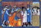 Egypt / France: The assassination of Turanshah, 2 May 1250, from the <i>Vie de Saint Louis</i>, Guillaume de Saint-Panthus, c. 1335