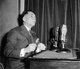 Philippines: Manuel L. Quezon (1878-1944), 2nd President of the Philippines (1935-1944), broadcasting from Washington to his fellow countrymen, 5 April 1937