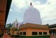 The Shri Damodar temple was originally established in 1500 CE and houses the Hindu deity Shri Damodar, an incarnation of Lord Shiva. The present large temple dates from 1910.