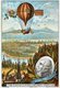 France: Early Flight - 'Premier essai de direction de ballons, Guyton de Morveau, 1784' (First attempt to direct a balloon, Guyton de Morveau, 1784), Paris, Romanet, c. 1895