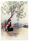 Warwick Goble (22 November 1862 – 22 January 1943) was an illustrator of children's books. He specialized in Orientalist and Indian themes.<br/><br/>

Goble was born in Dalston, north London, the son of a commercial traveller, and educated and trained at the City of London School and the Westminster School of Art. He worked for a printer specializing in chromolithography and contributed to the Pall Mall Gazette and the Westminster Gazette.<br/><br/>

In 1909, he became resident gift book illustrator for MacMillan and produced illustrations for <i>The Water Babies</i>, <i>Green Willow, and Other Japanese Fairy Tales</i>, <i>The Complete Poetical Works of Geoffrey Chaucer</i>, <i>Stories from the Pentamerone</i>, <i>Folk Tales of Bengal</i>, <i>The Fairy Book</i>, and <i>The Book of Fairy Poetry</i>.