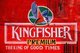 India: A Kingfisher beer advertisement on the side of the brightly painted Vicente Pub on the road between Old Goa and Panjim, Goa