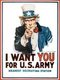 USA: 'I Want You for US Army', World War I US Army recruitment poster, James Montgomery Flagg, 1917