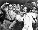 Germany: Adolf Hitler with film maker Leni Riefenstahl on Nazi party day in Nuremberg, 1934
