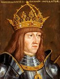 Maximilian I (22 March 1459 – 12 January 1519), the son of Frederick III, Holy Roman Emperor, and Eleanor of Portugal, was King of the Romans (also known as King of the Germans) from 1486 and Holy Roman Emperor from 1508 until his death, though he was never in fact crowned by the Pope, the journey to Rome always being too risky.<br/><br/>

He had ruled jointly with his father for the last ten years of his father's reign, from c. 1483. He expanded the influence of the House of Habsburg through war and his marriage in 1477 to Mary of Burgundy, the heiress to the Duchy of Burgundy, but he also lost the Austrian territories in today's Switzerland to the Swiss Confederacy.