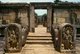 Sri Lanka: Two guardstones at the entrance to the Hatadage, Polonnaruwa