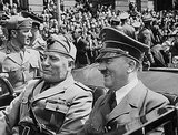 Adolf Hitler (20 April 1889 – 30 April 1945) was a German politician of Austrian origin who was the leader of the Nazi Party (NSDAP), Chancellor of Germany from 1933 to 1945, and Führer ('leader') of Nazi Germany from 1934 to 1945.<br/><br/>

As dictator of Nazi Germany he initiated World War II in Europe and was a central figure of the Holocaust.<br/><br/>

Benito Amilcare Andrea Mussolini (29 July 1883 – 28 April 1945) was an Italian politician, journalist, and leader of the National Fascist Party, ruling the country as Prime Minister from 1922 until he was ousted in 1943.<br/><br/>

He ruled constitutionally until 1925, when he dropped all pretense of democracy and set up a legal dictatorship. Known as Il Duce ('The Leader'), Mussolini was the founder of fascism.