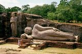 Gal Vihara, a Buddhist rock temple, was constructed in the 12th century by King Parakramabahu I (1123 - 1186).<br/><br/>

Polonnaruwa, the second most ancient of Sri Lanka's kingdoms, was first declared the capital city by King Vijayabahu I, who defeated the Chola invaders in 1070 CE to reunite the country under a national leader.