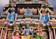 Sri Lanka: The bright facade of a Hindu temple in Bandarawela, Uva Province