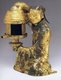 China: Gilt-bronze lamp with an adjustable shutter in the form of a young girl. Tomb of Lady Dou Wan, Mancheng, Hebei, Western Han Dynasty, early 2nd Century, c. 173 BCE