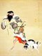 Japan: 'Poroya, Ainu chieftain of Betsukai', Kakizaki Hakyo (1764-1826), 1790