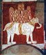Spain: A war elephant bearing a castle, fresco from the Hermitage of San Baudelio de Berlanga, Soria, c. 1125