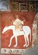 Spain: A falconer on horseback, fresco from the Hermitage of San Baudelio de Berlanga, Soria, c. 1125