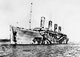 UK: HMT Olympic in dazzle camouflage while in service as a troopship during World War I