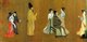 China: Han Xizai sees his guests off (detail). Scroll painting <i>Hanxizai yeyan tu</i> or 'Night Revels of Han Xizai' by Gu Hongzhong (937-978). Gu's original no longer exists, but the painting survives as a 12th-century Song Dynasty (960–1279) version