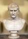 Italy: Marcus Tullius Cicero (106 - 43 BCE), Roman philosopher, politician, lawyer, orator and consul. Bust in the Vatican Museum, Vatican City, Rome (2016)