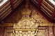 Burma / Myanmar: Detail above the entrance to the viharn (assembly hall) at the 18th century Buddhist temple of Wat Ban Ngaek, Kyaing Tong (Kengtung), Shan State (2015)