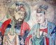 China: Two ministers of the Jade Emperor (detail), Chapel of the Jade Emperor, Jia Xian, Shaanxi, Qing Dynasty fresco (1644-1912)