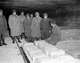 USA / Germany: Gen. Dwight D. Eisenhower, Supreme Allied Commander, accompanied by Gen. Omar Bradley and other senior US officers, tours German salt mines in which stolen treasure was hidden, 12 April, 1945