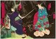 Japan: The servant girl Okiku is menaced by the evil samurai Aoyama, from the Himeji Castle version of the  'Ghost Story of Okiku', Utagawa Yoshitaki (1841-1899), 1871