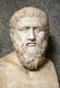 Italy: A mid-1st Century CE Roman bust of the Greek philosopher Plato, Vatican Museum, Rome (2016)