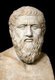 Italy: A mid-1st Century CE Roman bust of the Greek philosopher Plato, Vatican Museum, Rome (2016)
