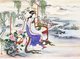 China / Japan: Yang Yuhua (719-756 CE), better known as Yang Gueifei, the favourite consort of Tang Emperor Xuanzong (r. 712-756 CE), represented as Yokihi by Hosoda Eishi (1756-1829), c. 1810