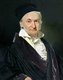 Germany: Carl Friedrich Gauss (1777-1855), German mathematician and scientist, oil on canvas, Christian Albrecht Jensen (1792-1870), 1840