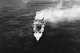 Japan: Imperial Japanese Navy aircraft carrier <i>Hiryu</i> abandoned, but still afloat, after a scuttling attempt after the Battle of Midway, 5 June 1942