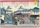 Japan: Korai Bridge (Korai-bashi), from the series 'One Hundred Views of Osaka'  (<i>Naniwa hyakkei no naka</i>), Hasegawa Sadanobu I (1809-1879), 1869-70