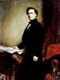 Franklin Pierce (November 23, 1804 – October 8, 1869) was the 14th President of the United States (1853–57). Pierce was a northern Democrat who saw the abolitionist movement as a fundamental threat to the unity of the nation.<br/><br/>

His polarizing actions in championing and signing the Kansas–Nebraska Act and enforcing the Fugitive Slave Act failed to stem intersectional conflict, setting the stage for Southern secession.