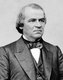 USA: Andrew Johnson (1808 – 1875) was the 17th President of the United States, serving from 1865 to 1869. Restored photograph, Matthew Brady (1822-1896), c. 1870 - 1880