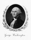 USA: George Washington (1732-1799) was the 1st President of the United States, serving from 1789-1797. Engraving, Bureau of Engraving and Printing, mid-19th century