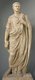 Italy: Statue of Claudius Caesar (10 BCE-54 CE), 4th Roman emperor, c. 1st Century CE. Currently displayed in Vatican Museum, Rome
