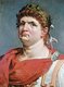 Italy: Painting of Nero Caesar (37-68 CE), 5th Roman Emperor, oil on canvas by Abraham Janssens van Nuyssen (Flemish, 1575-1632), 1618. Currently displayed in the Castle of Caputh, Germany