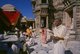 India: Pilgrims visiting the holy Jain Palitana temples (11th to 16th Century CE) in the Shatrunjaya Hills, Gujarat