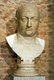 Italy: Colossal marble bust of Vespasian Caesar (9-79 CE), 9th Roman emperor, c. 1st century CE. Currently displayed in Neues Museum, Berlin