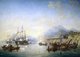 UK / New Zealand: 'Erebus and Terror in New Zealand, August 1841', Ross Expedition, oil on canvas, John Wilson Carmichael (1800-1868), c. 1847