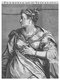 Italy / Holland: 'Petronia, wife of Vitellius, Emperor of Rome' (1st Century), line engraving by Aegidus Sadeler, after Titian, 17th Century