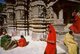 India: Pilgrims at the Shri Adishwara Temple, one of the holy Jain Palitana temples (11th to 16th Century CE) in the Shatrunjaya Hills, Gujarat