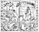China: Besieged in Tushan, Guan Yu (-220 CE) makes three conditions. From a Ming Dynasty edition of 'Romance of the Three Kingdoms', called <i>Sanguo zhi tongsu yanyi</i>