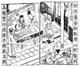 China: Guan Yu (-220 CE) abandons rank and wealth. Illustration from <i>Sanguo zhi tongsu yanyi</i>, a Ming Dynasty edition of 'Romance of the Three Kingdoms'
