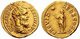 Italy: Aureus (gold coin) of Pertinax (126 - 193 CE), 19th Roman emperor. Minted in 193 CE. By Classical Numismatic Group, Inc. (CC BY-SA 2.5 License)
