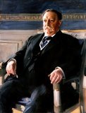 William Howard Taft (September 15, 1857 – March 8, 1930) served as the 27th President of the United States (1909–1913) and as the 10th Chief Justice of the United States (1921–1930), the only person to have held both offices.<br/><br/>

Taft was elected president in 1908, the chosen successor of Theodore Roosevelt, but was defeated for re-election by Woodrow Wilson in 1912 after Roosevelt split the Republican vote by running as a third-party candidate. In 1921, President Warren G. Harding appointed Taft chief justice, a position in which he served until a month before his death.