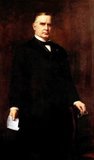 William McKinley (January 29, 1843 – September 14, 1901) was an American politician and lawyer who served as the 25th President of the United States from March 4, 1897 until his assassination in September 1901, six months into his second term.<br/><br/>

McKinley led the nation to victory in the Spanish–American War, raised protective tariffs to promote American industry, and maintained the nation on the gold standard in a rejection of inflationary proposals.
