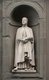 Italy: Andrea di Cione (1308 - 1368), nicknamed Orcagna, Italian painter, sculptor and architect. 19th century statue outside the Uffizi Gallery, Florence, Italy. Sculpted by Niccolo Bazzanti. (2016)
