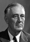 Franklin Delano Roosevelt served as the 32nd President of the United States, from 1933 to 1945. A Democrat, he won a record four presidential elections and dominated his party after 1932 as a central figure in world events during the mid-20th century, leading the United States during a time of worldwide economic depression and total war.<br/><br/>

His program for relief, recovery and reform, known as the New Deal, involved a great expansion of the role of the federal government in the economy. As a dominant leader of the Democratic Party, he built the New Deal Coalition that brought together and united labor unions, big city machines, ethnic whites, African Americans, and rural white Southerners in support of the party.<br/><br/>

The Coalition significantly realigned American politics after 1932, creating the Fifth Party System and defining American liberalism throughout the middle third of the 20th century.